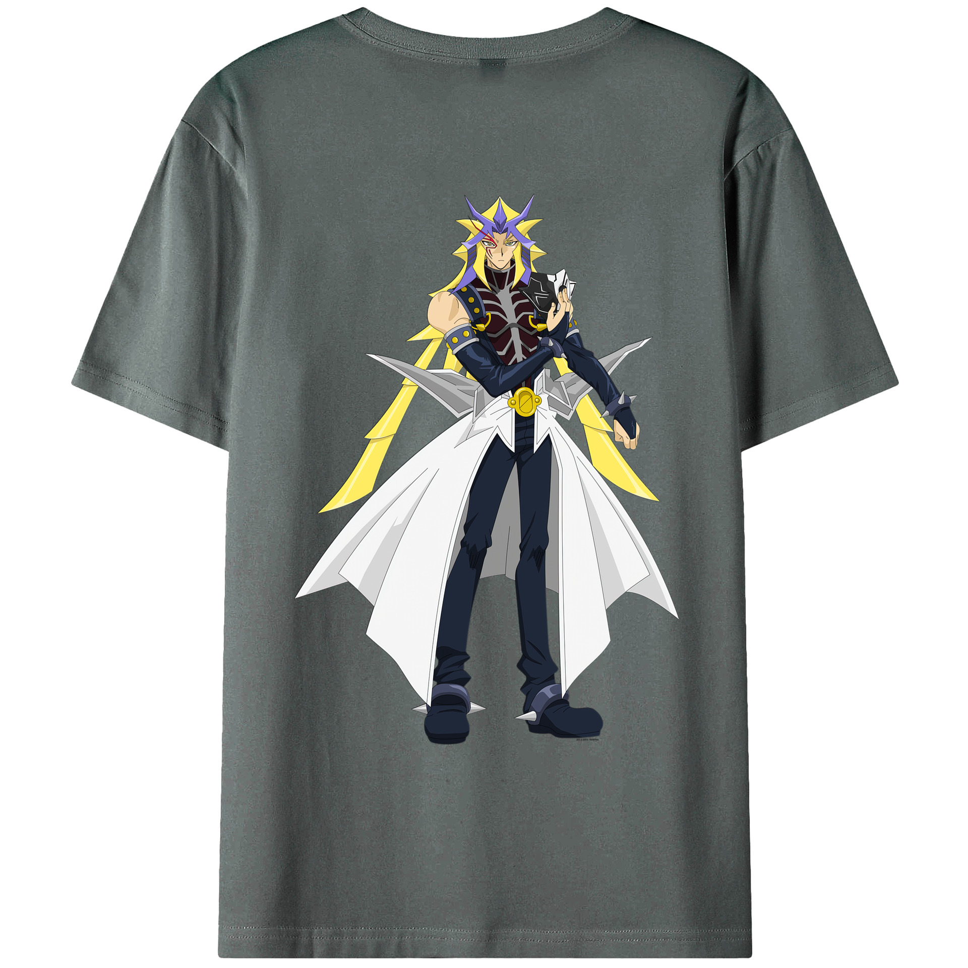 （画像用） 遊☆戯☆王 Yu-Gi-Oh! 綿100％ メンズ半袖Tシャツ（バックプリント） 通気性